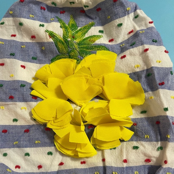 Mud Pie Girls Infant Romper with Pineapple Size 0-3 Months - Picture 3 of 8